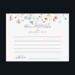 Tarjeta de consejo de Boda floral silvestre multic<br><div class="desc">Esta tarjeta de consejo boda floral multicolor es perfecta para un boda moderno. El diseño se compone de acuarelas rosas, rubias, violetas, navales y elegantes flores blancas con hojas de color verde esmeralda. Personalice las tarjetas con los nombres de la novia y el novio, los futuros padres o los graduados....</div>