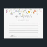 Tarjeta de consejo de Boda floral silvestre multic<br><div class="desc">Esta tarjeta de consejo boda floral multicolor es perfecta para un boda moderno. El diseño se compone de acuarelas rosas, rubias, violetas, navales y elegantes flores blancas con hojas de color verde esmeralda. Personalice las tarjetas con los nombres de la novia y el novio, los futuros padres o los graduados....</div>