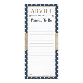 Tarjeta de consejo de ciervos Woodland, Baby Showe