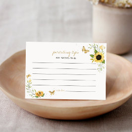 Tarjeta de consejo de consejos para padres de gira