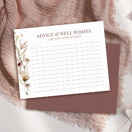 Tarjeta de consejo de ducha acuática con flores si