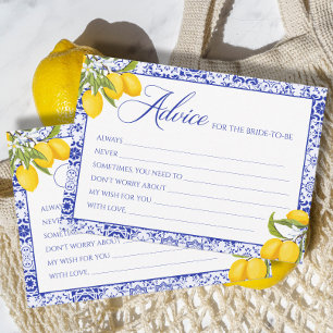 Tarjeta de consejo de ducha de brida azul amarilla