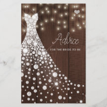 tarjeta de consejo de ducha de novia elegante vest