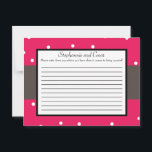 Tarjeta de consejo de escritura de amor de jirafa<br><div class="desc">Estas adorables Tarjetas de Consejos Escritos son la adición perfecta a cualquier Boda. Simplemente entregue estas tarjetas a sus huéspedes, junto con bolígrafos Sharpie de punta fina. Sus invitados pueden anotar cualquier consejo que tengan para la nueva novia y el novio. Estos se imprimen en un tamaño de 4, 25"...</div>