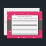 Tarjeta de consejo de escritura de amor de jirafa<br><div class="desc">Estas adorables Tarjetas de Consejos Escritos son la adición perfecta a cualquier Boda. Simplemente entregue estas tarjetas a sus huéspedes, junto con bolígrafos Sharpie de punta fina. Sus invitados pueden anotar cualquier consejo que tengan para la nueva novia y el novio. Estos se imprimen en un tamaño de 4, 25"...</div>