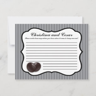 Tarjeta de consejo de escritura franjas de color n