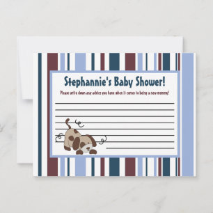 Tarjeta de consejo de escritura Lil League Puppy D