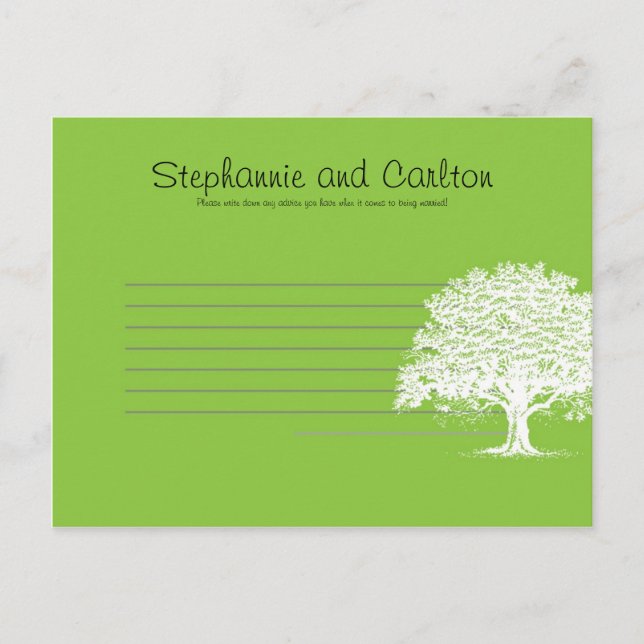 Tarjeta de consejo de escritura verde/blanca del á (Anverso)