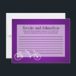 Tarjeta de consejo de escritura Whimsical Púrpura<br><div class="desc">Estas adorables Tarjetas de Consejos Escritos son la adición perfecta a cualquier ducha de bebé o fiesta de cumpleaños. Simplemente entregue estas tarjetas a sus huéspedes, junto con bolígrafos Sharpie de punta fina. Sus invitados pueden escribir cualquier consejo que tengan para que sea la nueva mamá o para el niño...</div>