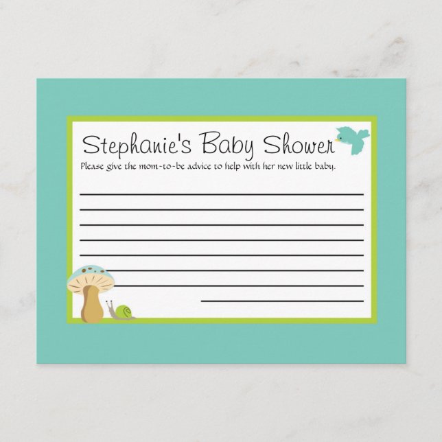 Tarjeta de consejo de Furry Woodland (Anverso)