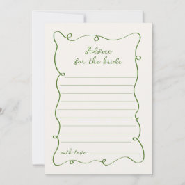 Tarjeta de consejo de marco verde dibujada a mano