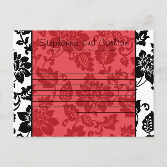Tarjeta de consejo de matrimonio para damasquinado (Anverso)