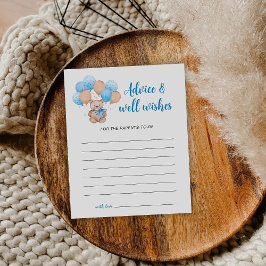 Tarjeta de consejo de osito de Teddy