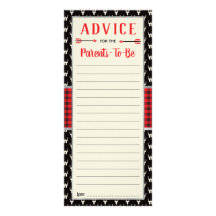 Tarjeta de consejo de Woodland, Baby Shower, con p