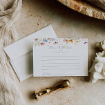 Tarjeta de consejo del Boda de Flor Silvestre Mead<br><div class="desc">Esta pradera de colores vivos de boda de flores silvestres es perfecta para un boda rústico. El diseño se compone de flores verdes, rosas, ruidosas, amarillas, violetas, acuarelas, multicolores. Estas tarjetas son perfectas para un boda, una ducha de novia, una ducha de bebé, una fiesta de graduación y más. Personalice...</div>