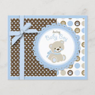 Tarjeta de consejo del oso de niño Teddy