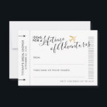 Tarjeta de consejo Ducha de novia Fecha Ideas de v<br><div class="desc">Tarjetas de Asesoramiento en Negro y Oro para una boda de destino o ducha de novia temática de viaje Impreso en mini tarjetas de pasaje de avión "tarjeta de embarque" para que los huéspedes puedan escribir consejos de viaje e ideas de viaje de vacaciones o ideas de citas por la...</div>