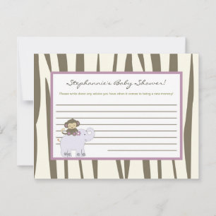 Tarjeta de consejo escribible Jacana Jungle Chica
