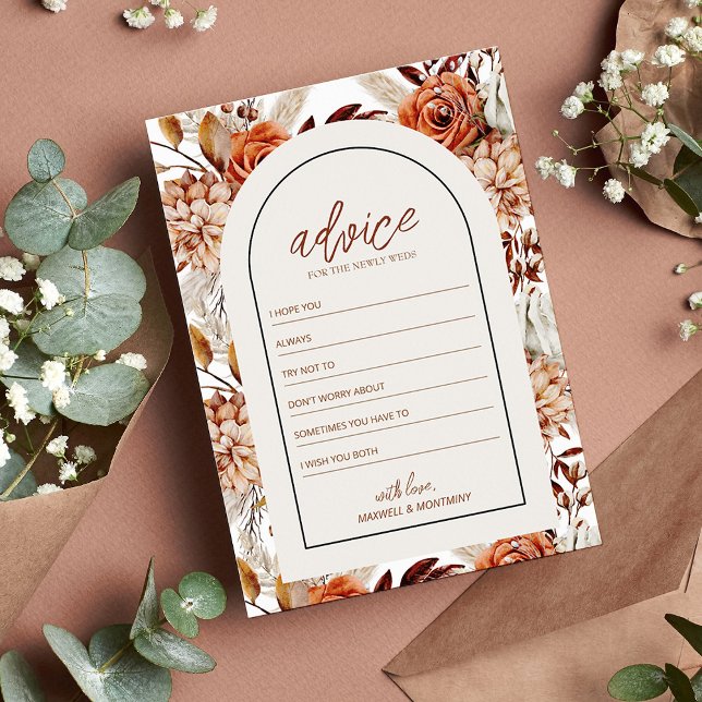 Tarjeta de consejo para Bodas Boho Neutral Waterco (Subido por el creador)