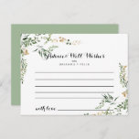 Tarjeta de consejo para Bodas de la Foliage verde<br><div class="desc">Esta tarjeta de consejo boda de follaje dorado tropical es perfecta para un boda moderno. El diseño presenta un bonito dorado tropical pintado a mano y un follaje verde. Estas tarjetas son perfectas para un boda, una ducha de novia, una ducha de bebé, una fiesta de graduación y más. Personalice...</div>