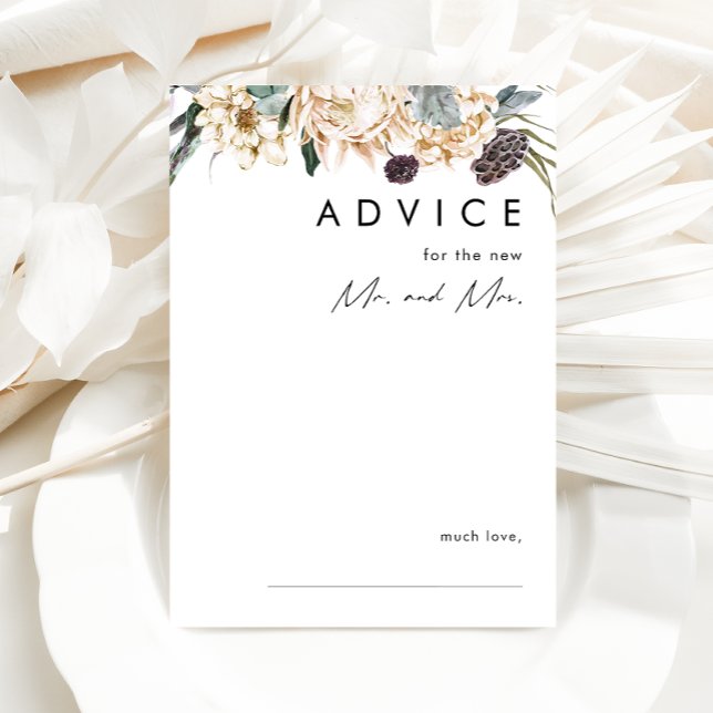 Tarjeta de consejo para Bodas florales blancos (Subido por el creador)