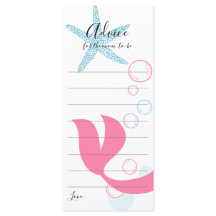 Tarjeta de consejo para el futuro Chica de sirenas