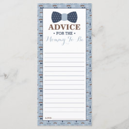 Tarjeta de consejo para el futuro y el pequeño hom