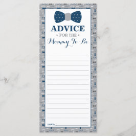 Tarjeta de consejo para el futuro y el pequeño hom