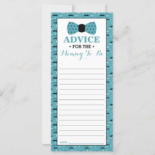 Tarjeta de consejo para el futuro y el pequeño hom (Anverso)