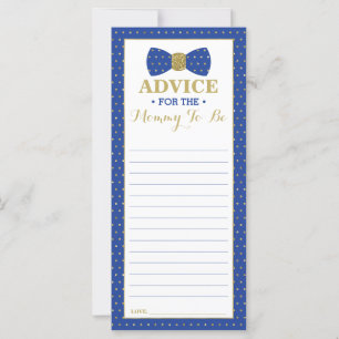 Tarjeta de consejo para el futuro y el pequeño hom