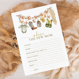 Tarjeta de consejo para futuras madres de pescador