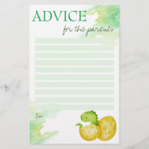 Tarjeta de consejo para la ducha para bebés para i