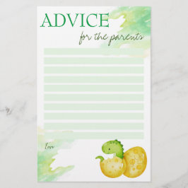 Tarjeta de consejo para la ducha para bebés para i