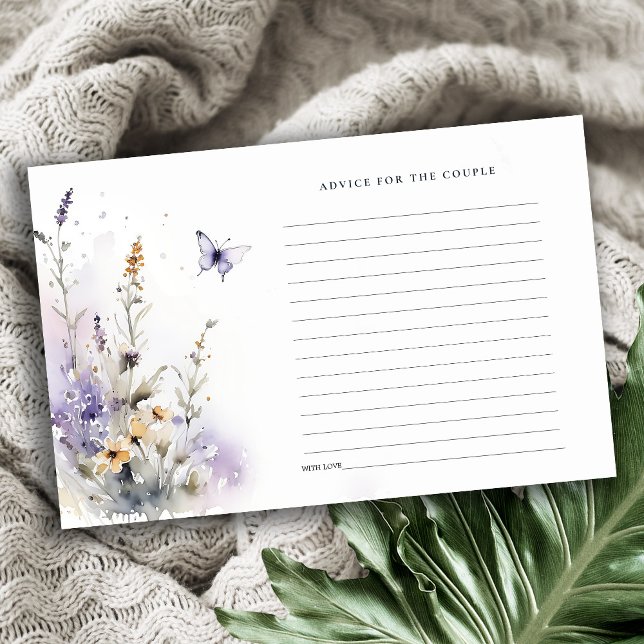 Tarjeta de consejo para mariposa de flores silvest (Subido por el creador)