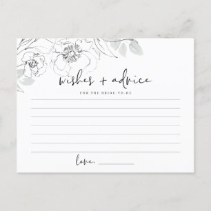 Tarjeta De Consejo Para Novia De Ilustracion Botán