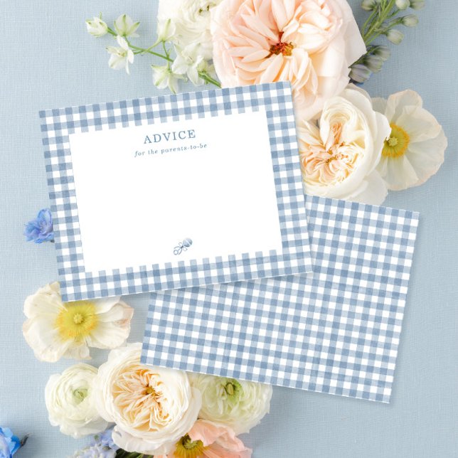 Tarjeta de consejo para padres Baby Shower Blue Gi (Subido por el creador)