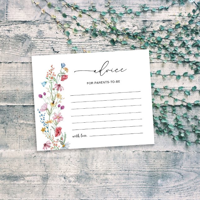 Tarjeta de consejo para padres de flores silvestre (Subido por el creador)