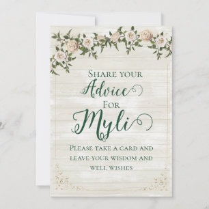 Tarjeta de consejo plano para desayuno de boda de