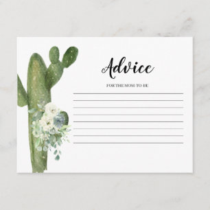 Tarjeta de consejo Taco sobre Love Cactus White Fl