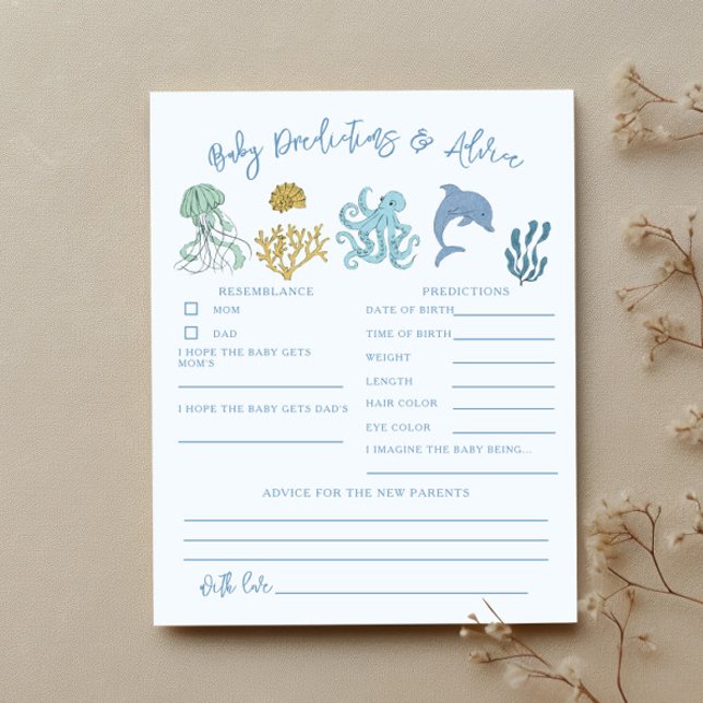 Tarjeta de consejo y predicciones para bebés de la (Subido por el creador)