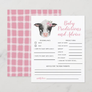 Tarjeta de consejo y predicciones para bebés de va