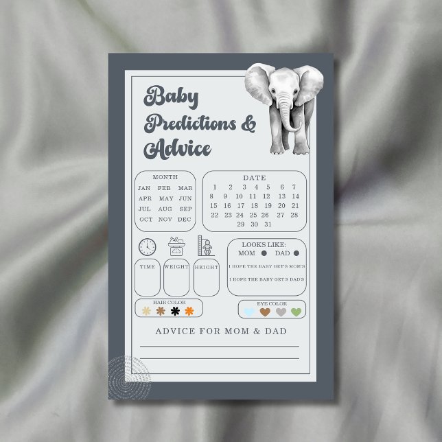 Tarjeta de consejo y predicciones para el bebé de  (Subido por el creador)