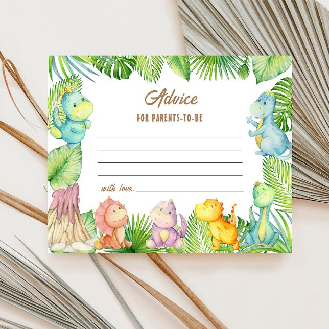 Tarjeta de consejos a los padres de dinosaurios (Subido por el creador)