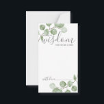 Tarjeta De Consejos Acuarela Eucalyptus Consejos y Deseos Bodas<br><div class="desc">Celebra tu día especial con esta hermosa tarjeta de consejo boda,  con el título "Palabras de sabiduría" en escritura moderna y decorado con eucaliptos de color suave en un fondo blanco. Perfecto para boda,  ducha de bebé,  fiesta de cumpleaños,  ducha de novia,  soltera y cualquier ocasión especial.</div>