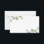 Tarjeta De Consejos Acuarela Eucalyptus Consejos y Deseos Bodas<br><div class="desc">Celebre su día especial con estos consejos y tarjetas de deseos hermosamente bodas,  decorados con eucaliptos de color suave sobre un fondo blanco. Perfecto para boda,  ducha de bebé,  fiesta de cumpleaños,  ducha de novia,  soltera y cualquier ocasión especial.</div>
