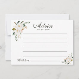 Tarjeta De Consejos acuarela magnolia floral