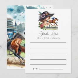 Tarjeta De Consejos Al hipódromo Altar para la fiesta de regalos para 