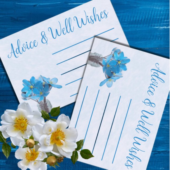 Tarjeta De Consejos Algo Azul antes de hacer ducha de novia (Subido por el creador)