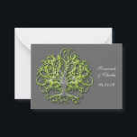 Tarjeta De Consejos Árbol de Boda Rústico Lime Elegant<br><div class="desc">¿Cuál es tu consejo para un matrimonio largo y feliz? Por un lado y por el otro, el nombre de novia y novio, con fecha boda y un elegante árbol verde para el Boda forestal. Árbol batido. Tarjeta de visita. Boda. Boda forestal. Usted elige color de fondo de casi 200...</div>
