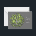 Tarjeta De Consejos Árbol de Boda Rústico Lime Elegant<br><div class="desc">¿Cuál es tu consejo para un matrimonio largo y feliz? Por un lado y por el otro, el nombre de novia y novio, con fecha boda y un elegante árbol verde para el Boda forestal. Árbol batido. Tarjeta de visita. Boda. Boda forestal. Usted elige color de fondo de casi 200...</div>